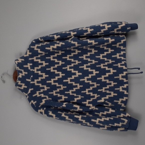 Billabong Striped Oversized Time Off Sherpa Half-Zip Sweatshirt - Picture 6 of 9